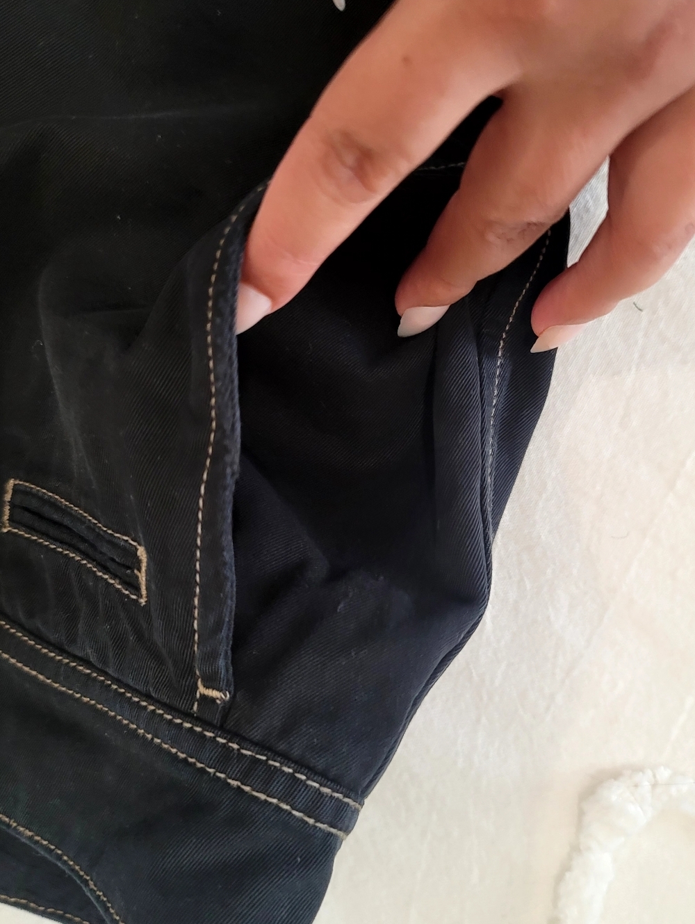 James Perse Standard Men’s  Contrast Stitch Chino Pants - Size 33 Crop - Picture 6 of 16